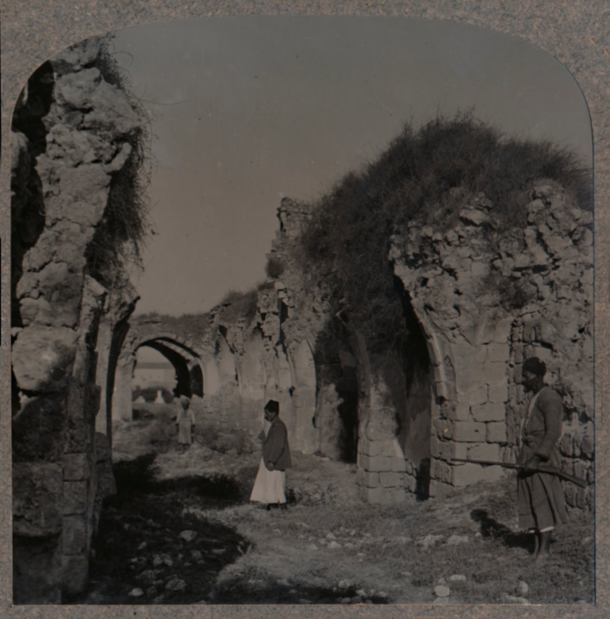 Ruinerna av Crusaders Church, Ramleh, c1900 av Unbekannt