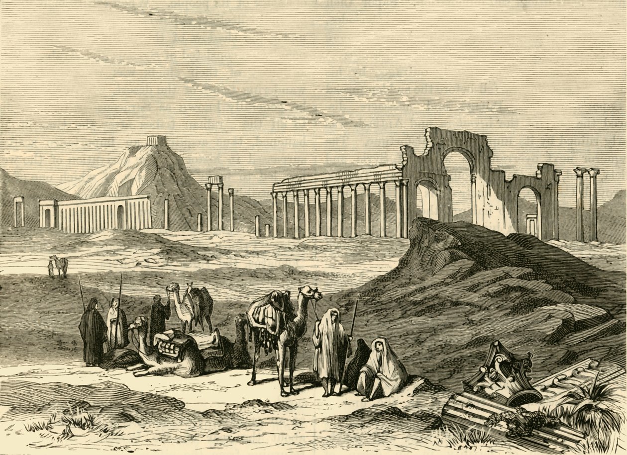 Ruinerna av Palmyra, 1890. av Unbekannt