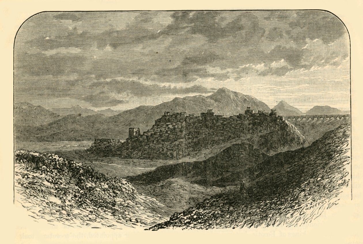 Ruinerna av Thebe, 1890. av Unbekannt