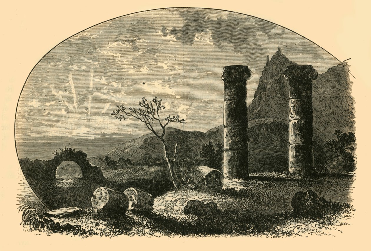 Ruinerna av Cybele-templet i Sardis, 1890. av Unbekannt
