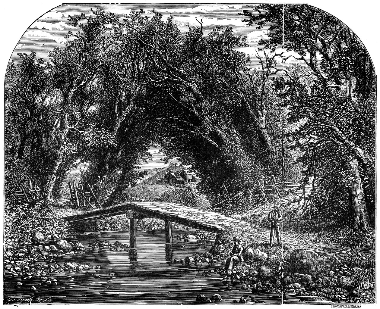 Lantligt liv i västra Kanada, 1800-talet av Unbekannt