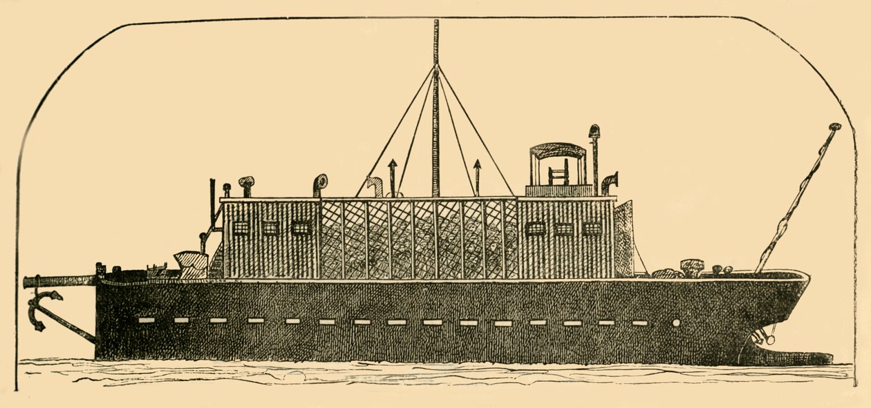 Ryskt fångskepp, 1881. av Unbekannt