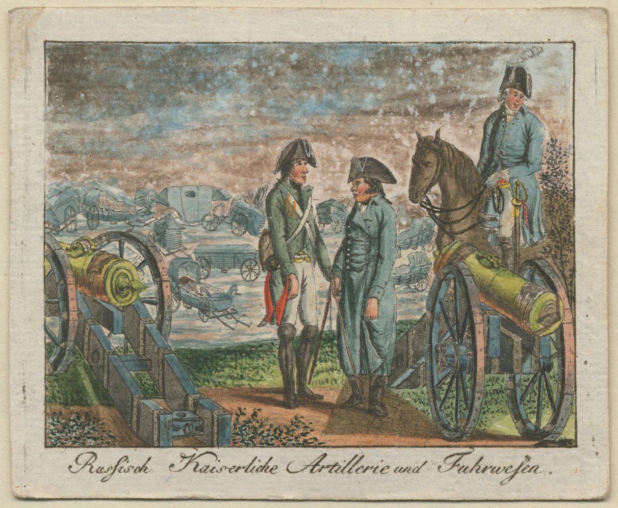Ryska kejserliga artilleribesättningen, 1799 av Unbekannt