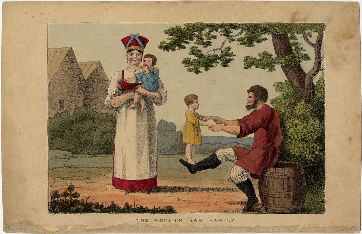 Rysk bondefamilj, 1810-talet av Unbekannt