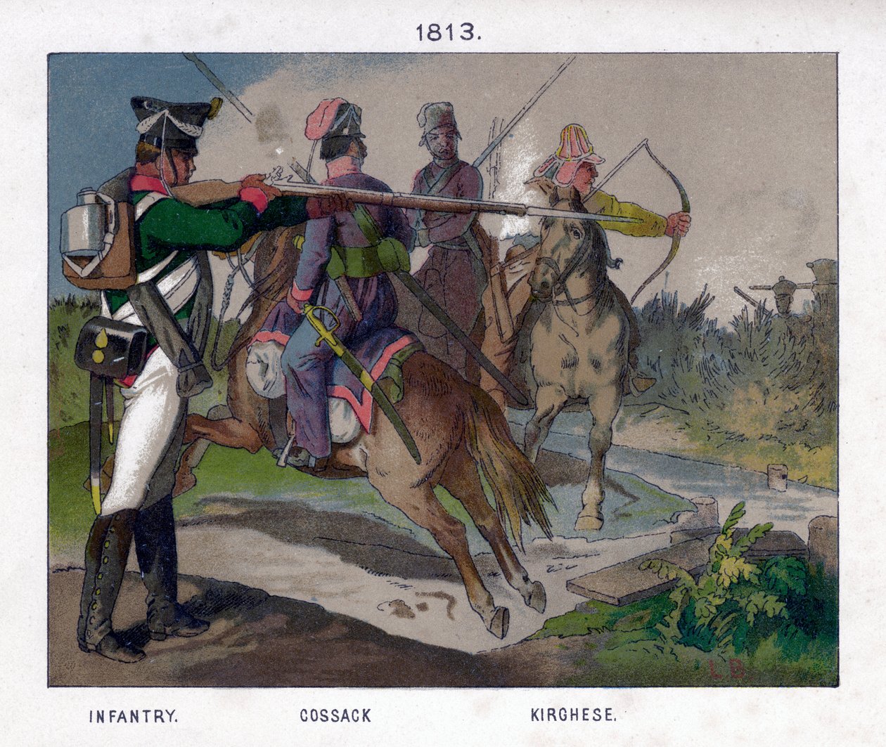 Ryska soldater från 1813 1800-talet av Unbekannt