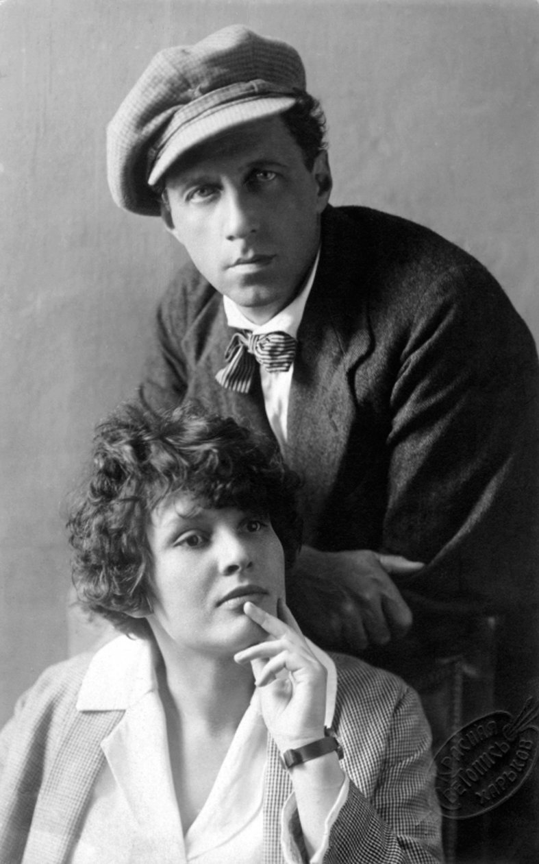 Den ryske teaterregissören Vsevolod Meyerhold och hans fru, skådespelerskan Zinaida Raikh, tidigt 1920-tal av Unbekannt