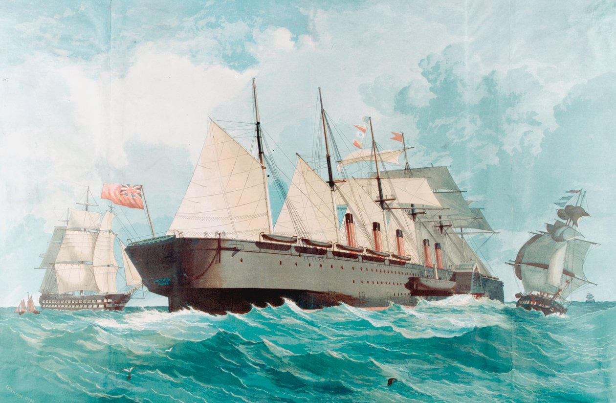 SS Great Eastern, IK Brunels stora ångfartyg, 1858 av Unbekannt