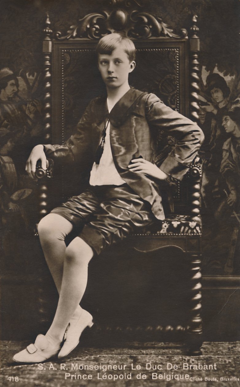 H.R.H. Monsignor Le Duc De Brabant Prins Leopold av Belgien, c1910. av Unbekannt