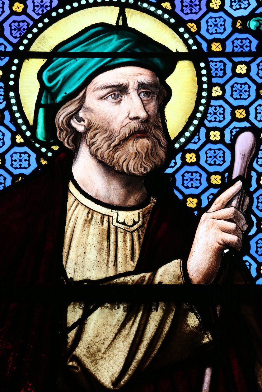 Heliga hjärtats kyrka. Fönster i målat glas. Jesse, 20160604, Moulins, Frankrike av Unbekannt
