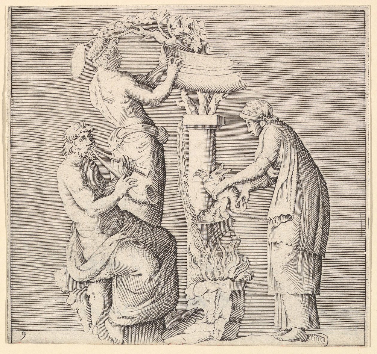 Svanoffer, publicerad ca. 1599-1622. av Unbekannt