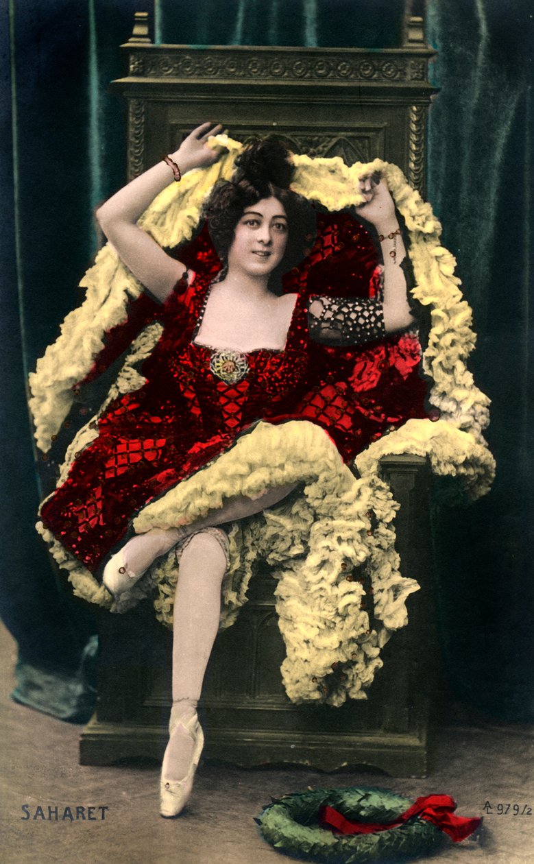 Saharet 1879-1942, australisk musikhallartist, tidigt 1900-tal av Unbekannt