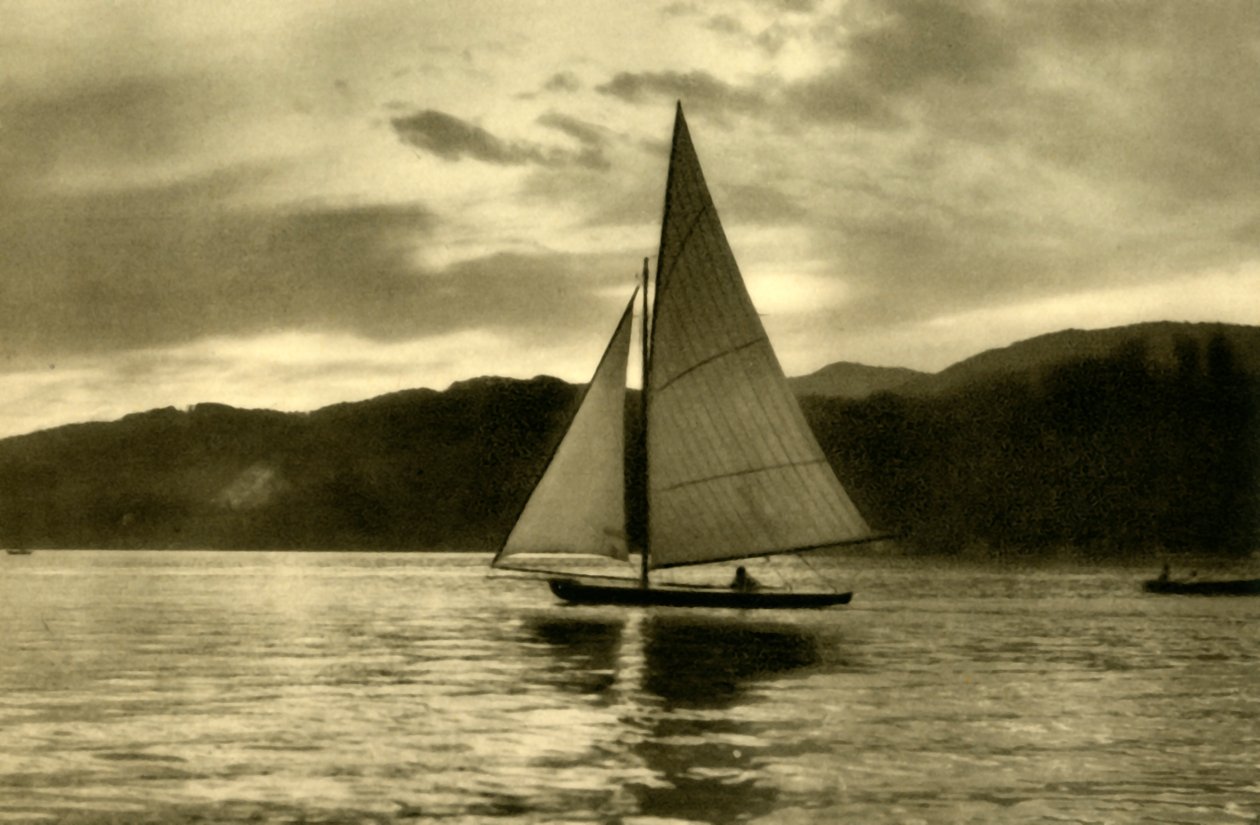 Segling på Wörthersee, Kärnten, Österrike, c1935. av Unbekannt