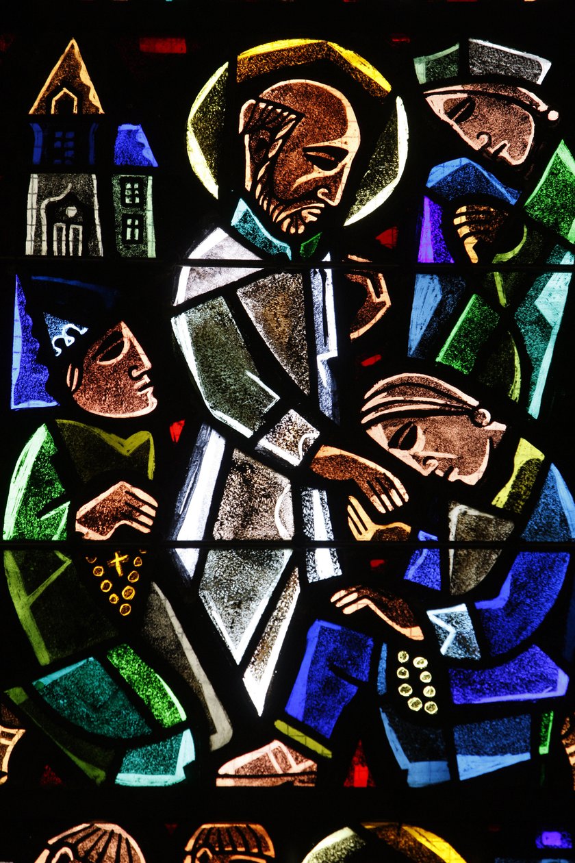 Saint-Corentin (Saint Corentin) katedral, Quimper Målat glas: Saint Paul, Quimper, Frankrike av Unbekannt