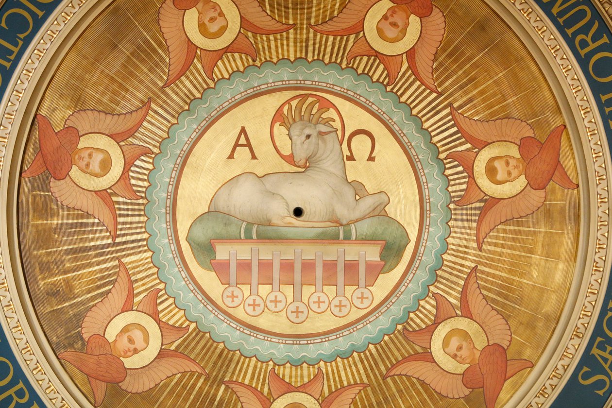 Saint-Francois Xavier-kyrkan, Guds lamm (Agnus Dei), Paris, Frankrike av Unbekannt