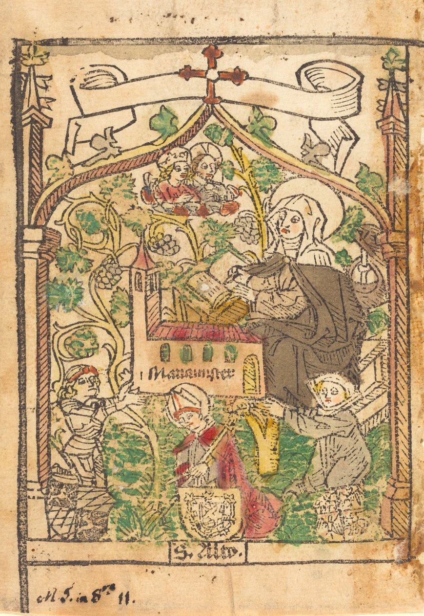 Saint Alto, Saint Bridget och grundarna av Mariamunster, ca. 1500. av Unbekannt