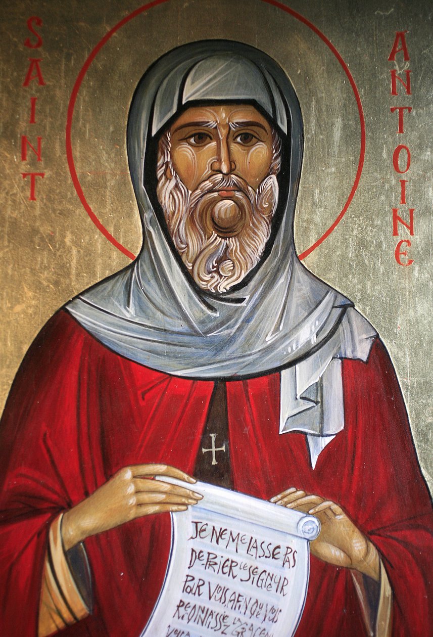 Sankt Antonius. Saint-Antoine-le-Grand ortodoxa kyrka Saint-Laurent-en-Royans Frankrike av Unbekannt