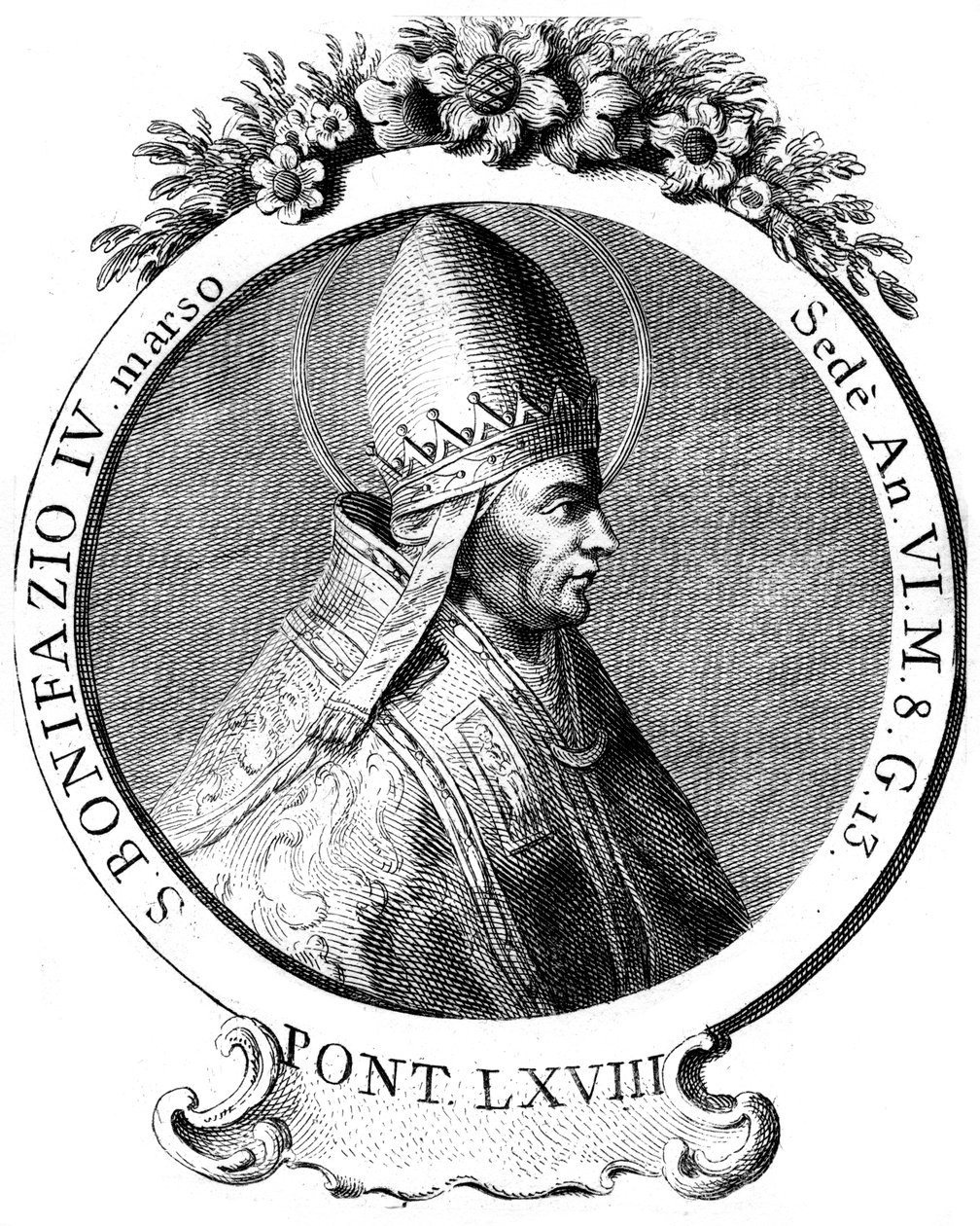Sankt Bonifatius IV, påven av den katolska kyrkan av Unbekannt