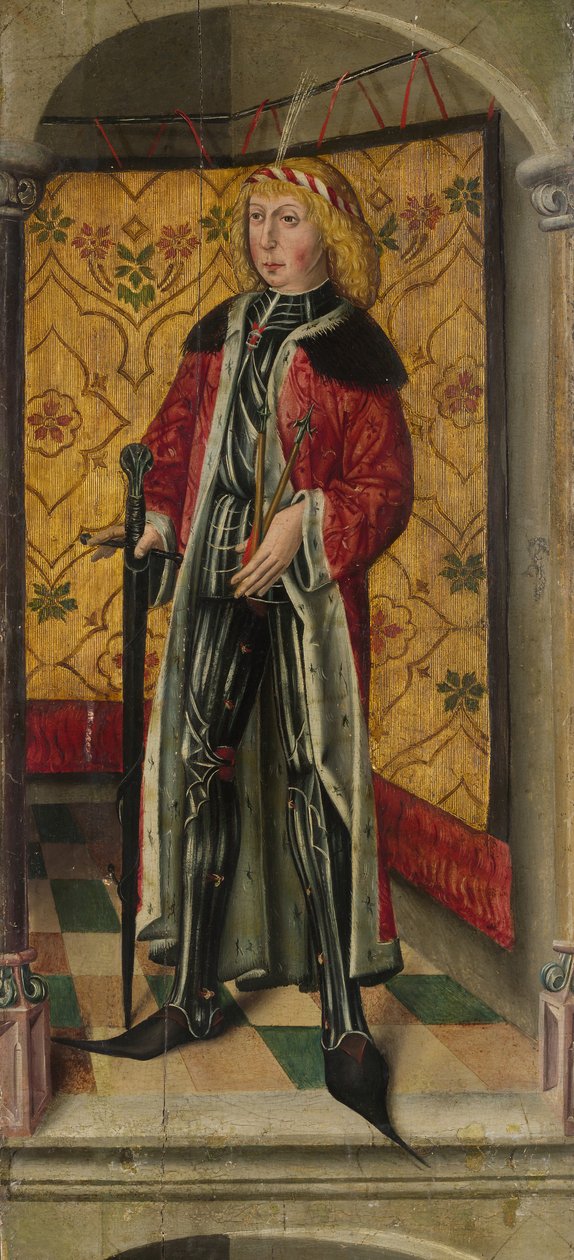 Saint George och Saint Sebastian, ca. 1480. av Unbekannt