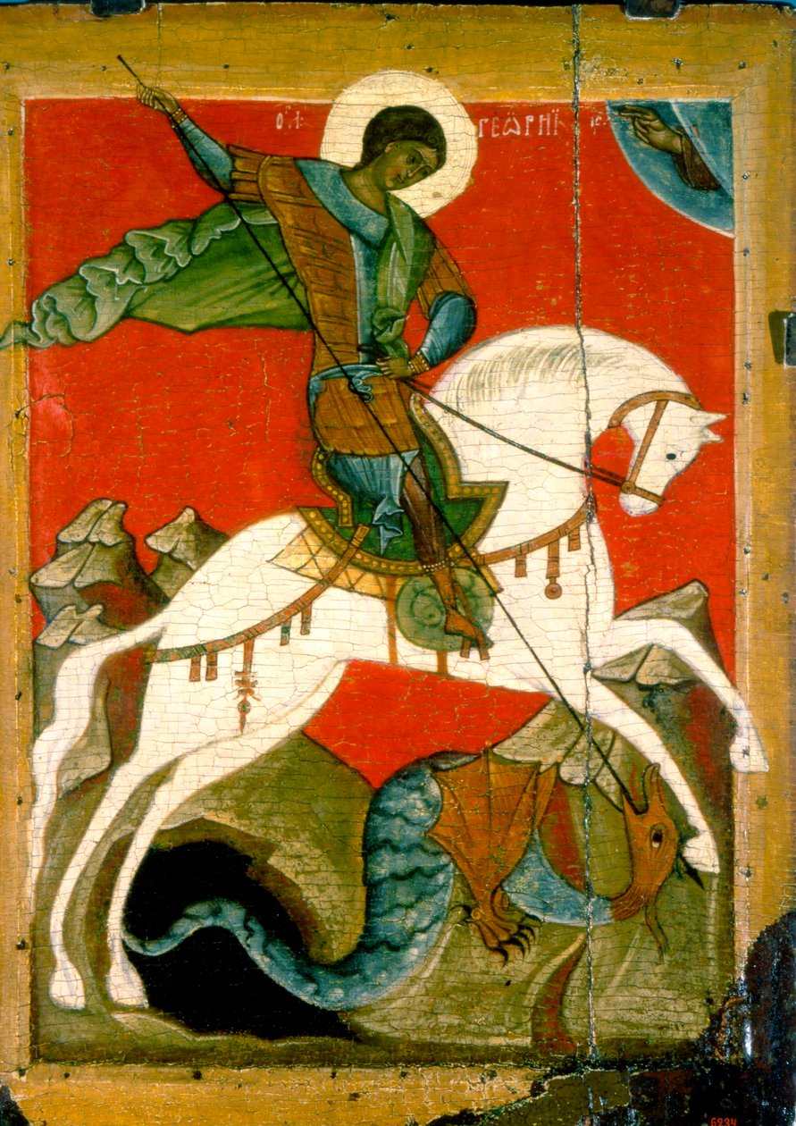 Saint George and the Dragon, sent 1300-tal av Unbekannt