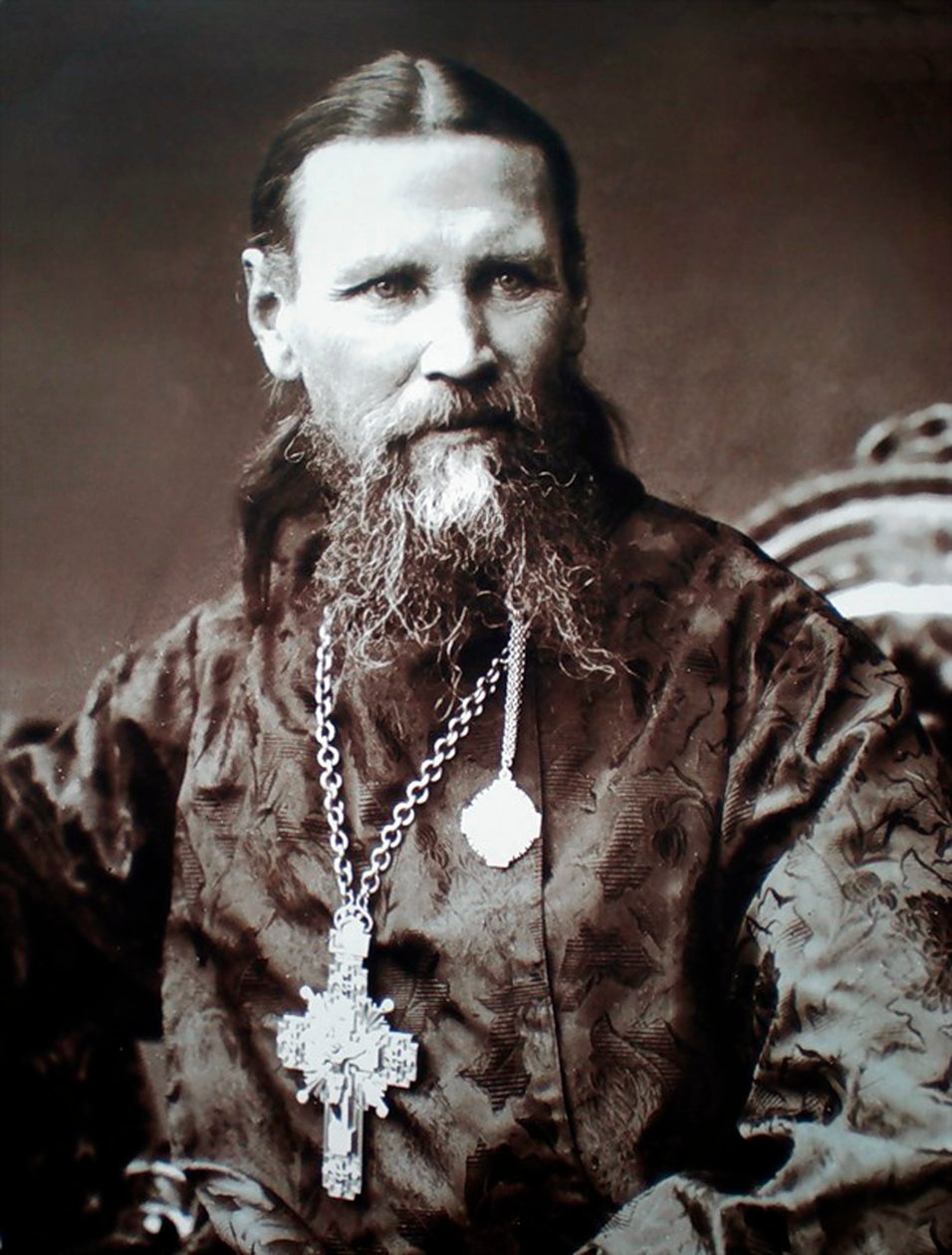 Sankt Johannes av Kronstadt, rysk präst, ca 1900 av Unbekannt