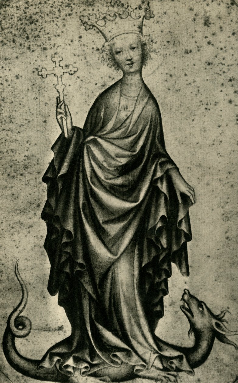 Saint Margaret, tidigt 1400-tal, 1943. av Unbekannt