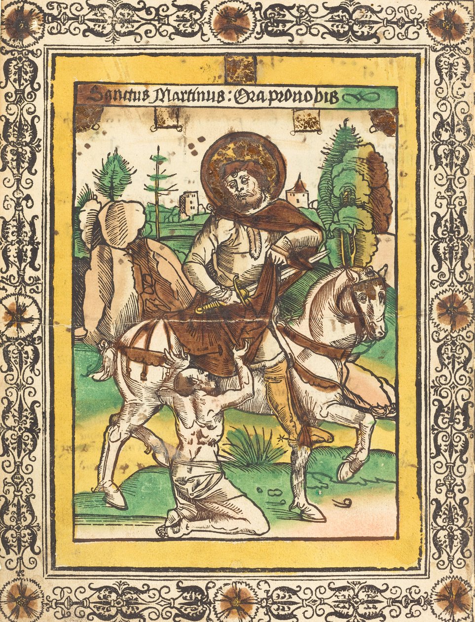 Sankt Martin och tiggaren, ca. 1490. av Unbekannt