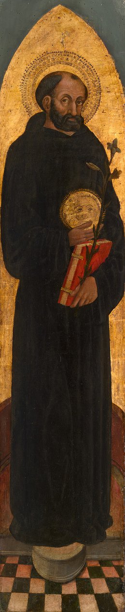Sankt Nikolaus av Tolentino från en augustinsk altartavla, 145075. av Unbekannt