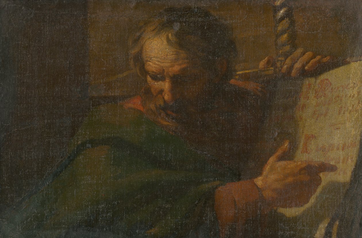 Saint Paul Reads from a Book av Unbekannt