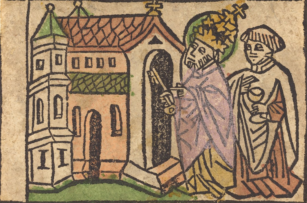 Sankt Peter som grundare av kyrkan, 14601470. av Unbekannt