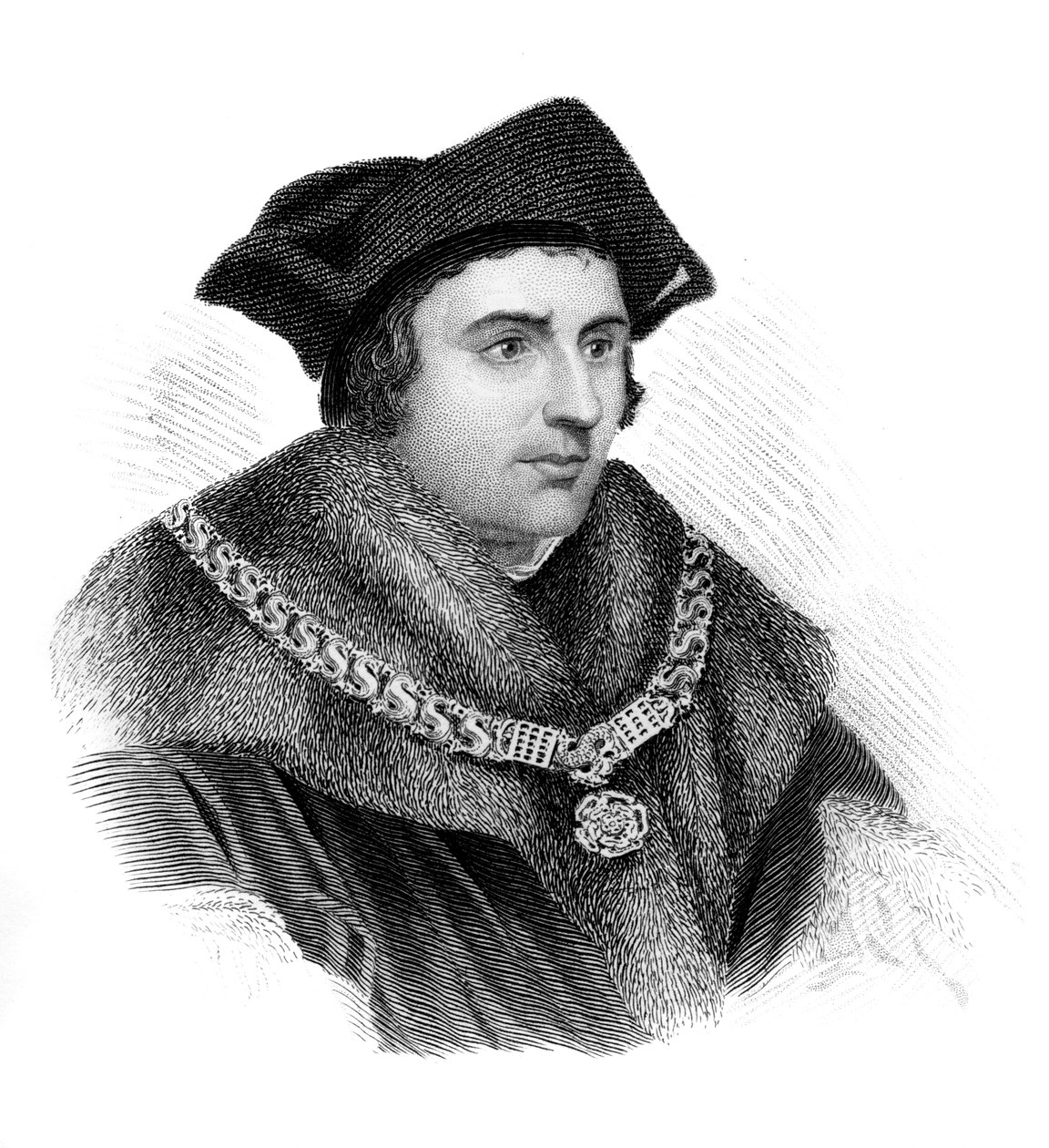 Saint Sir Thomas More, engelsk politiker, forskare och martyr, c1850 av Unbekannt