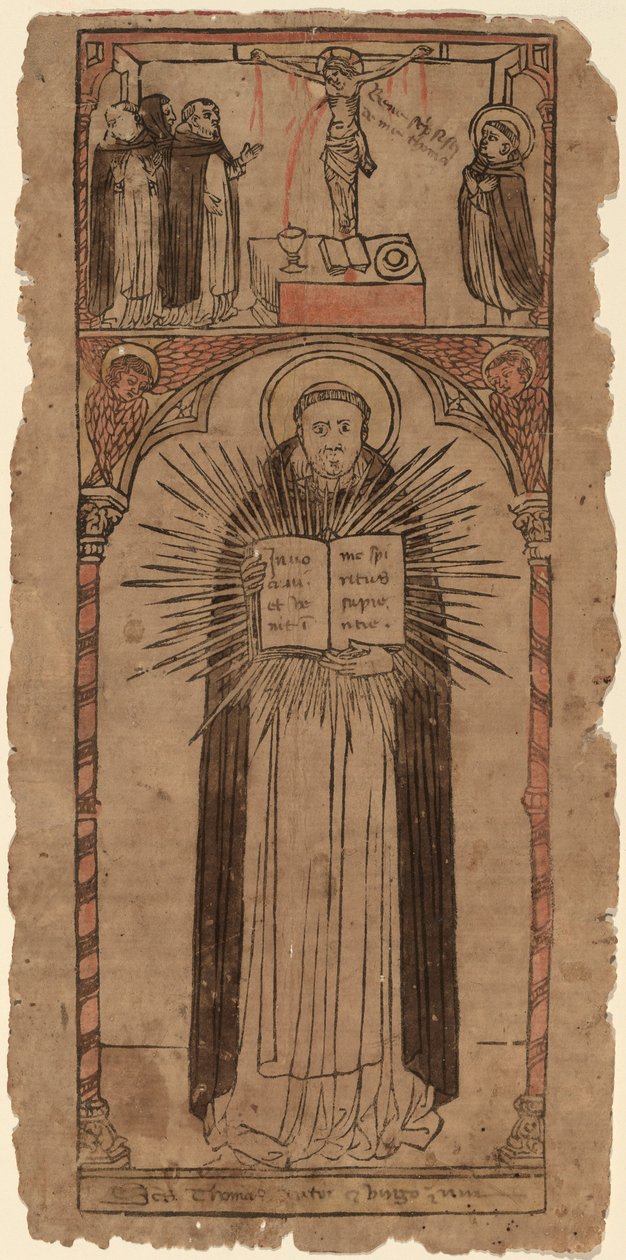 Sankt Thomas av Aquino, ca. 1450. av Unbekannt
