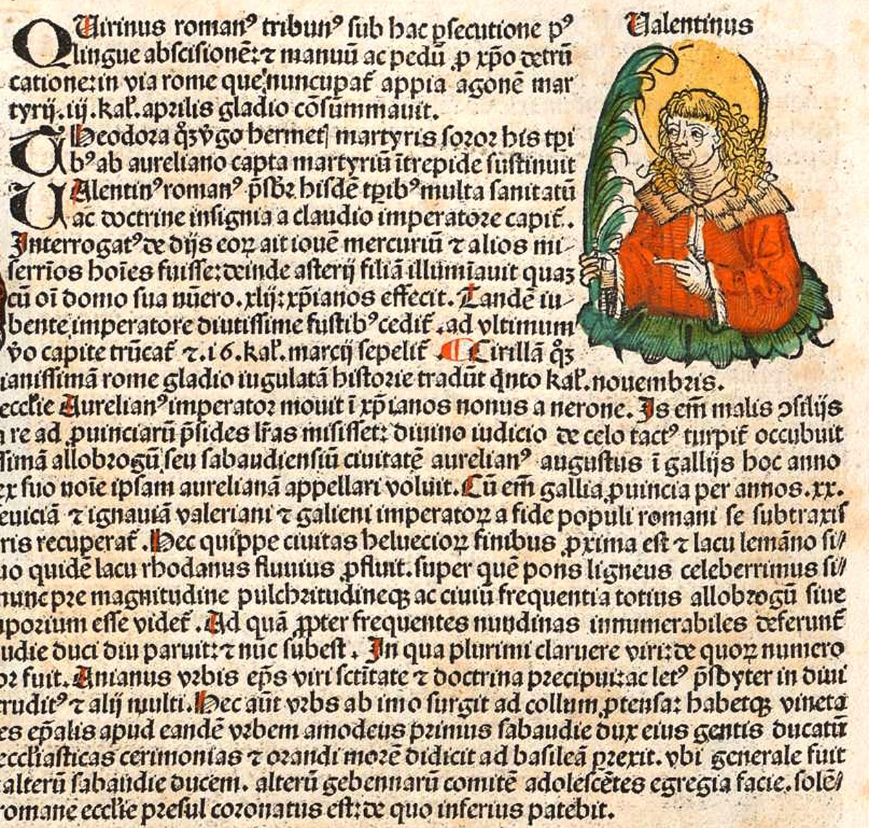 Saint Valentine från Nürnbergkrönikan, 1493 av Unbekannt