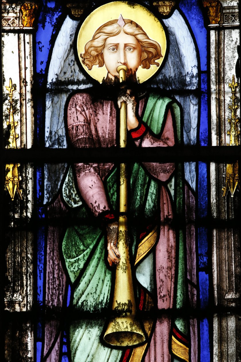 Sainte-Clotilde kyrka. Ängel. av Unbekannt