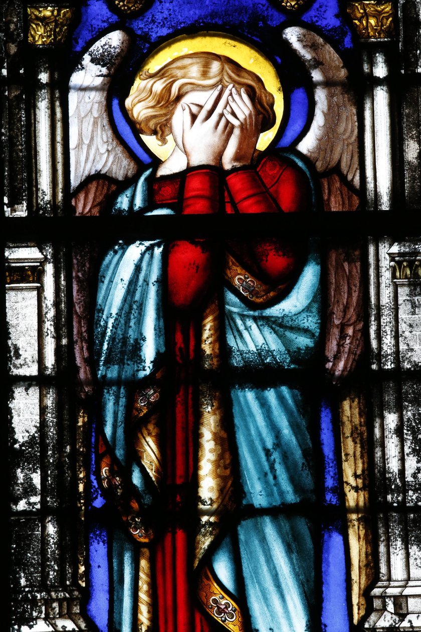 Sainte-Clotilde kyrka. Ängel. av Unbekannt