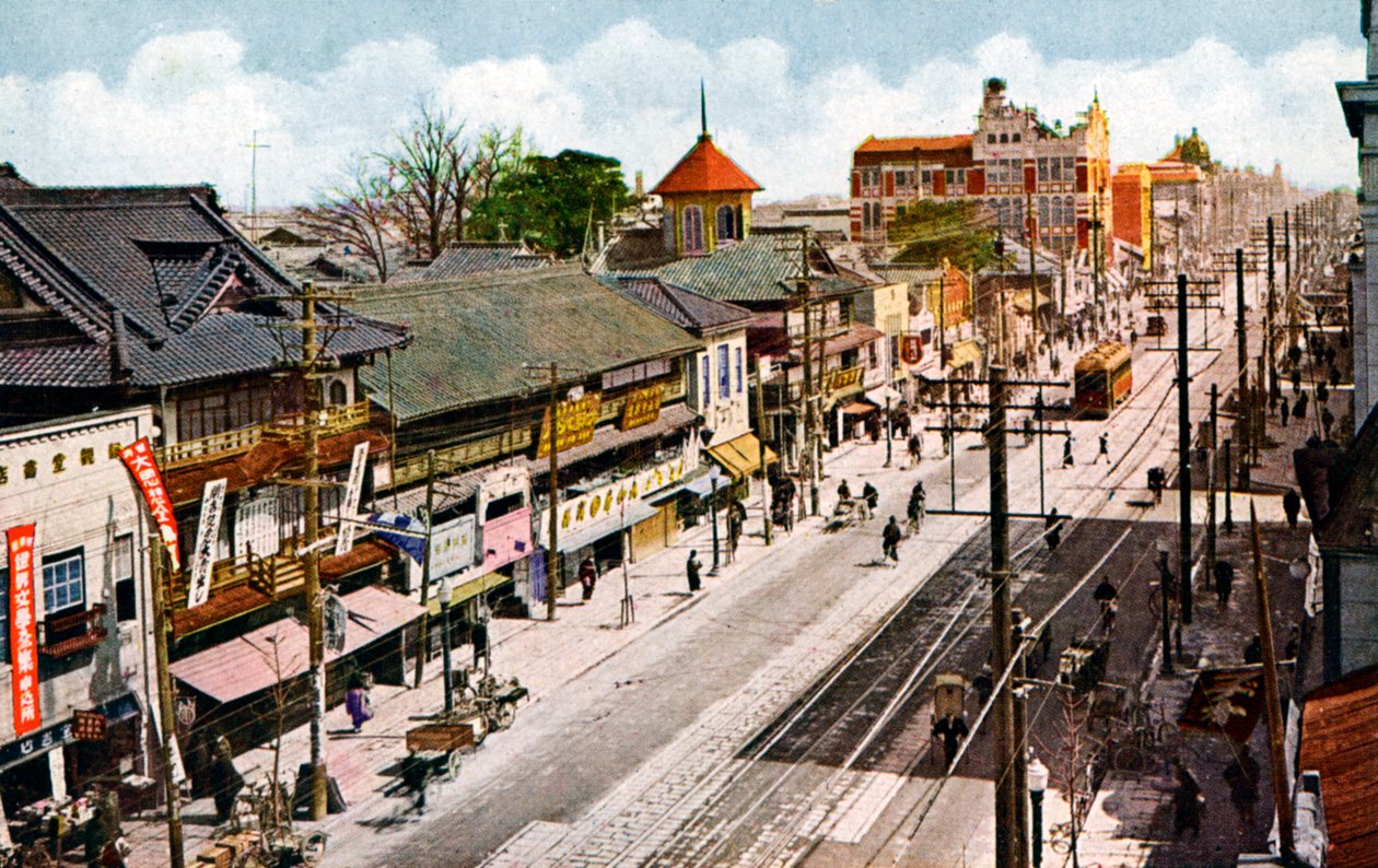 Sakaemachi Street, Nagoya, Japan, 1900-talet av Unbekannt