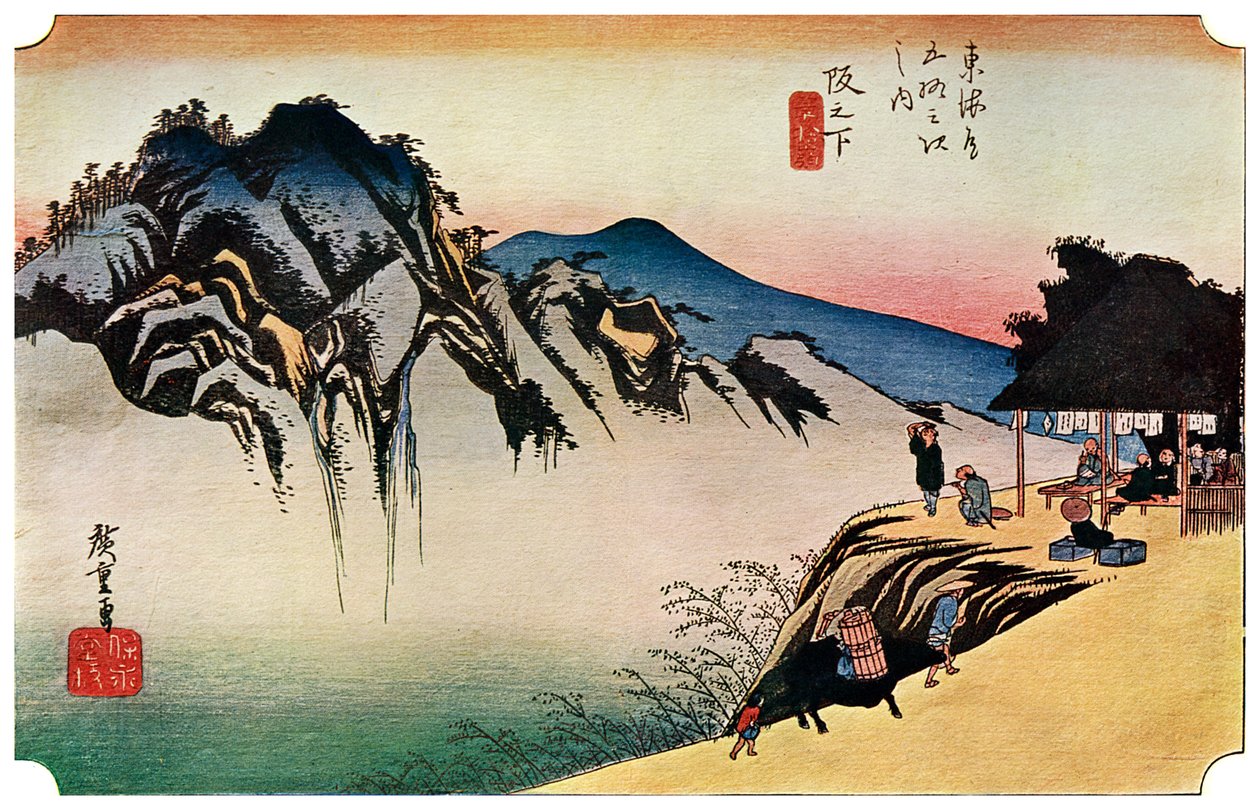 Sakanoshita: The Throwing-Away-the-Brush Peak, 1830-talet 1925 av Unbekannt