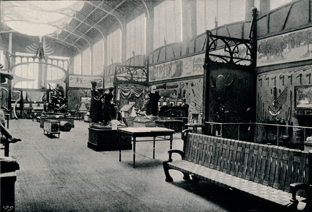 Salle DEthnographie på Brysselutställningen, 1897 av Unbekannt