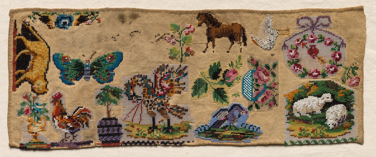Samplerfragment, 1800-tal. av Unbekannt