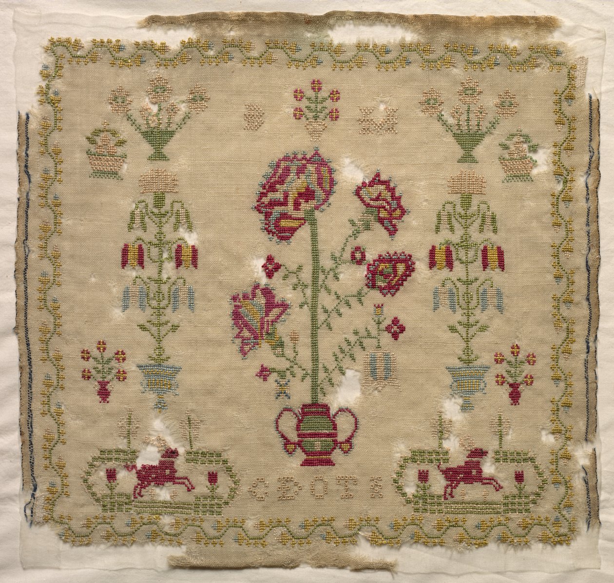 Sampler, tidigt 1800-tal. av Unbekannt
