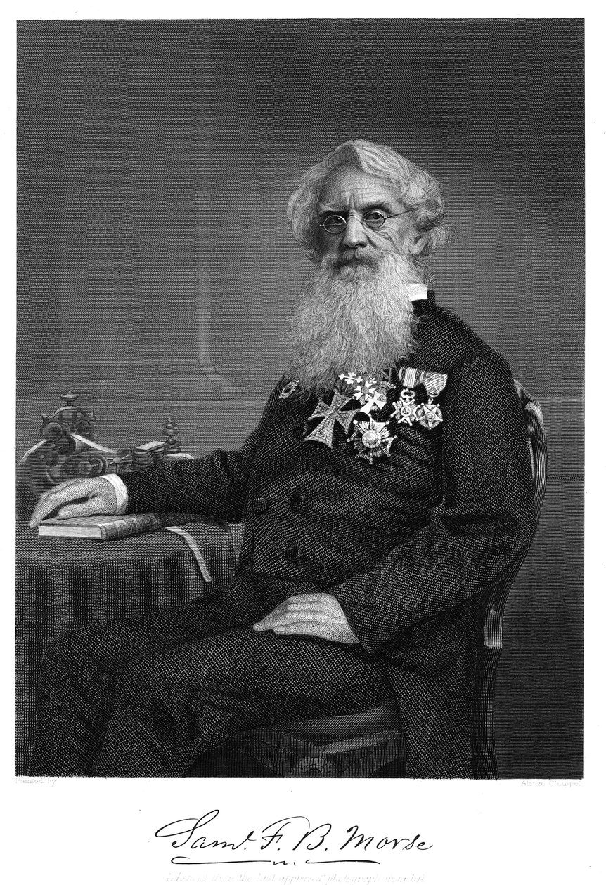 Samuel Finley Breese Morse, amerikansk konstnär och uppfinnare, 1872 av Unbekannt