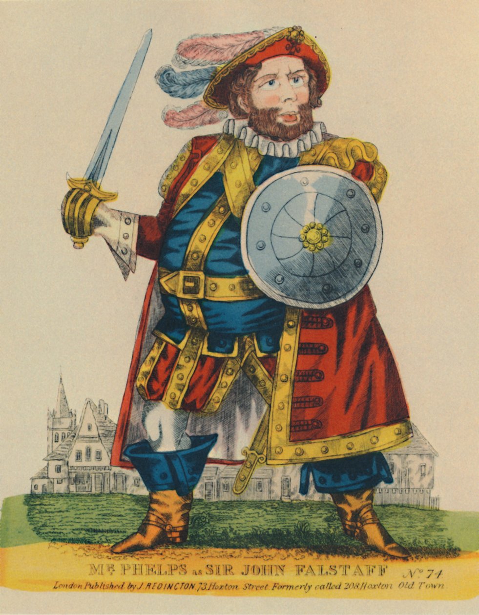 Samuel Phelps, 1804-1878 som Falstaff, c1860, 1948. av Unbekannt