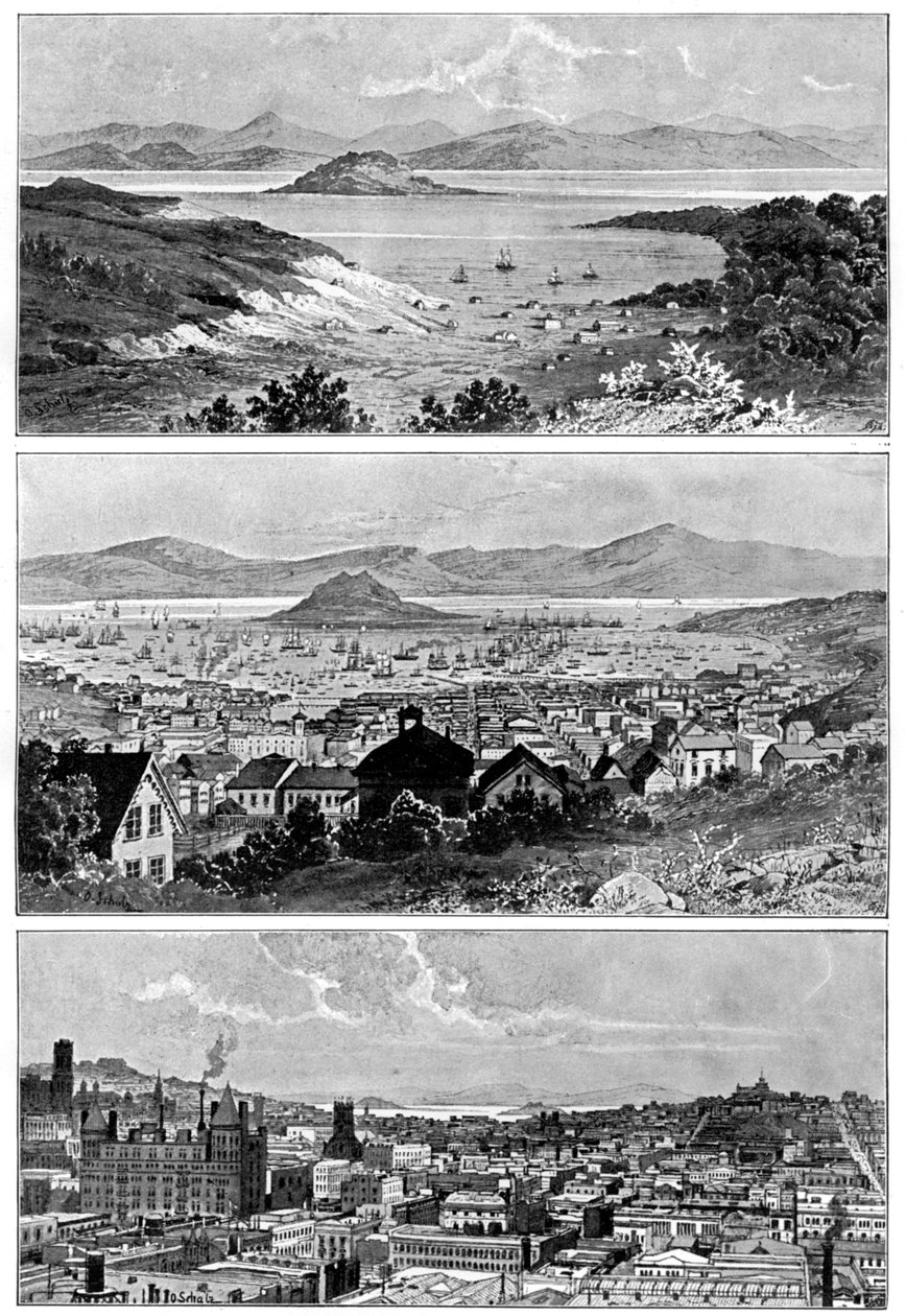 San Francisco i november, 1848, 1858 och slutet av 1800-talet, 1901 av Unbekannt
