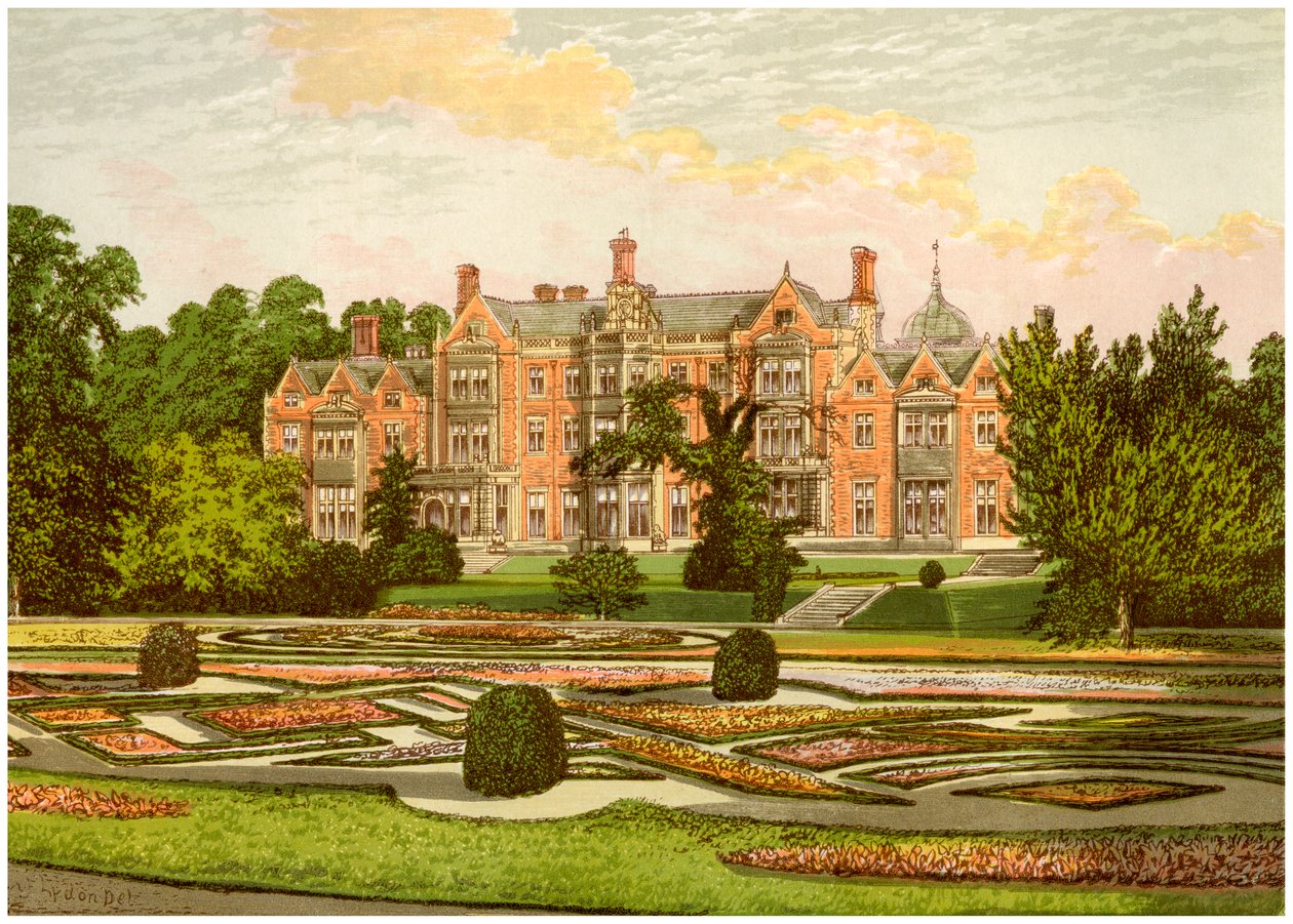 Sandringham, Norfolk, hem för Prince of Wales, c1880 av Unbekannt