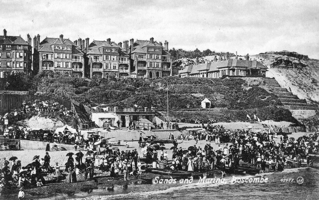 Sands and Marina, Boscombe, Bournemouth, Dorset, tidigt 1900-tal av Unbekannt