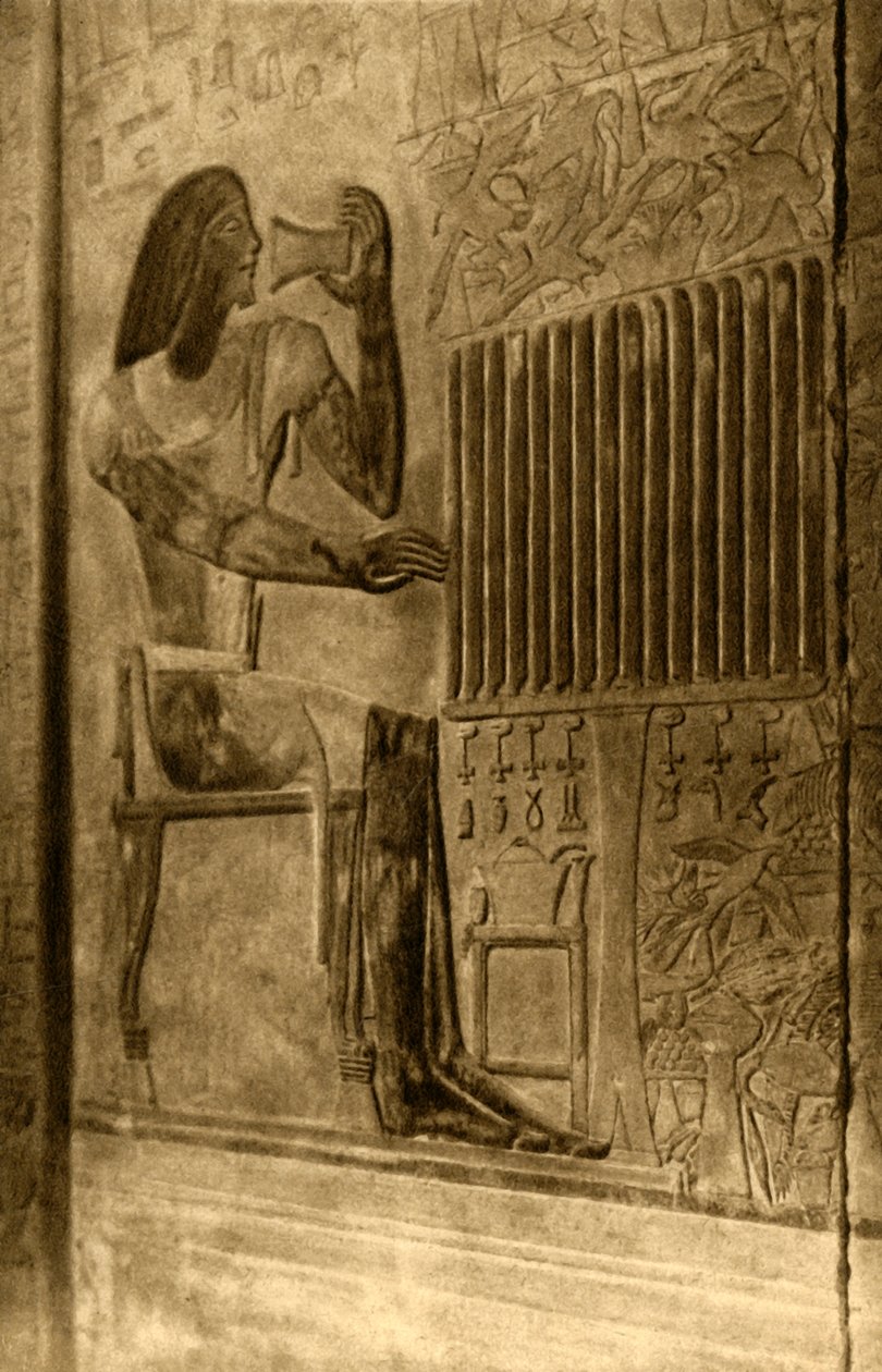 Saqqara - Ptahoteps grav - Väggdekoration, c1918-c1939. av Unbekannt