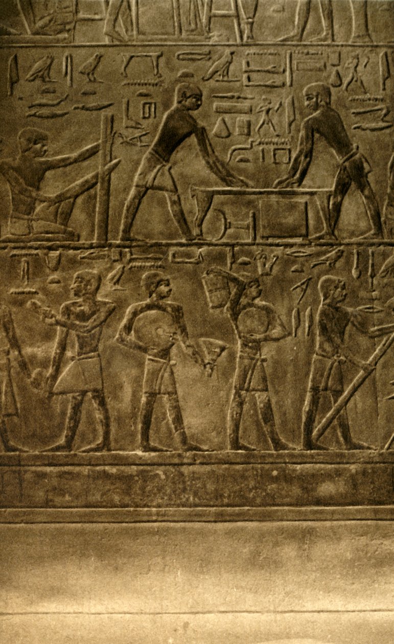 Saqqara - Tomb of Ti Mural Paintings, c1918-c1939. av Unbekannt