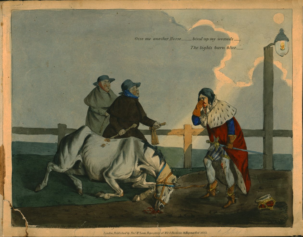 Satirisk serie av kung Richard III, c1823. av Unbekannt