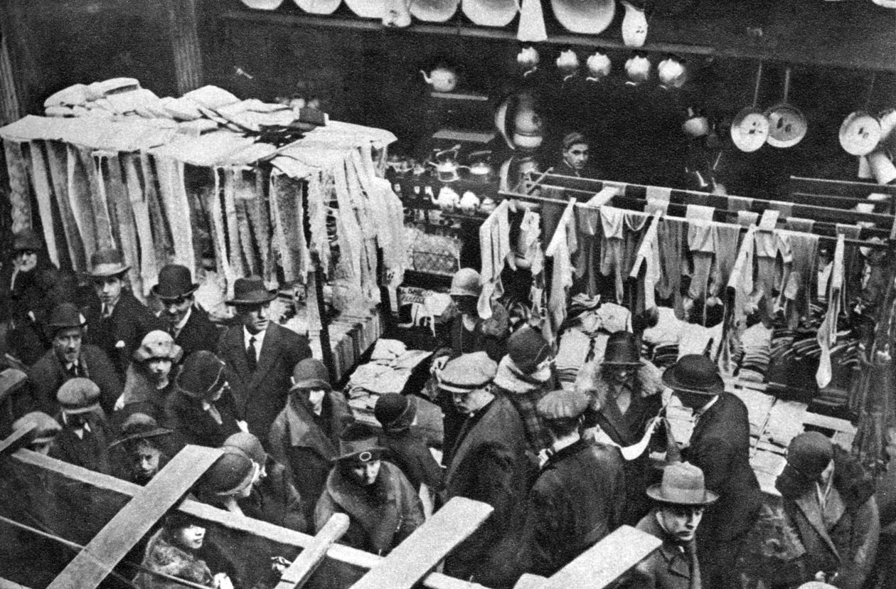 Lördag på Berwick Street Market, Soho, London, 1926-1927 av Unbekannt