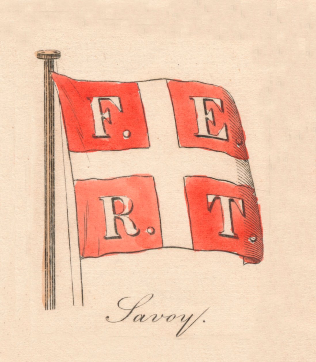 Savojen, 1838 av Unbekannt