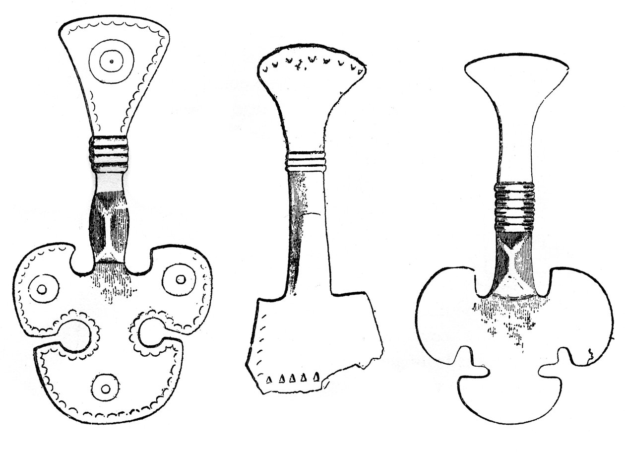 Saxon fibulae, 1910 av Unbekannt